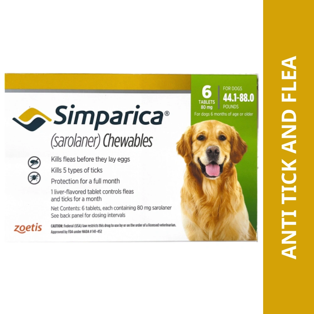 Simparica Trio Tablet — Dogs — Weight-Based Variations